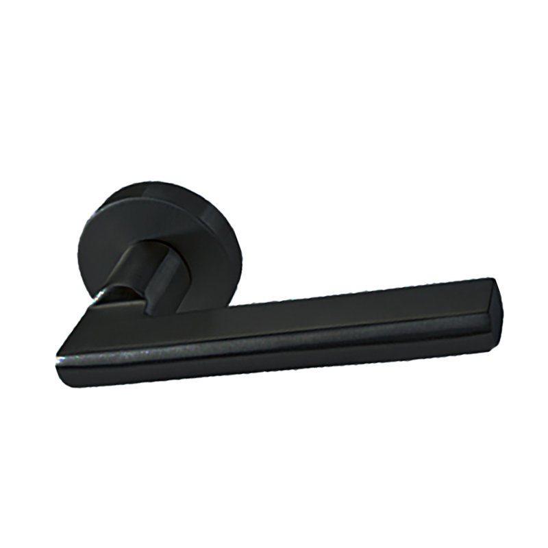 Ensemble d'intimité Alpine Lever 78 avec rose rond, Noir satiné, 2.75"