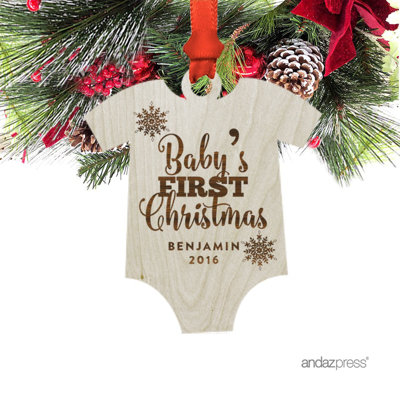 4.1'' Wood People Holiday Shaped Ornament