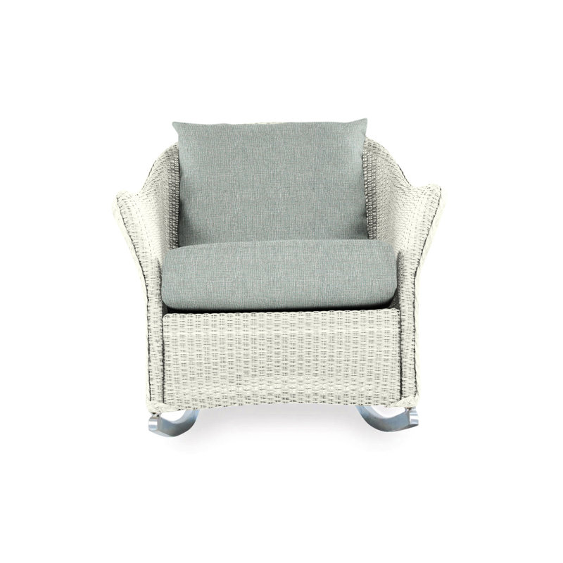 Weekend Retreat Outdoor Rocker Chair, Demo Oatmeal, Ivory