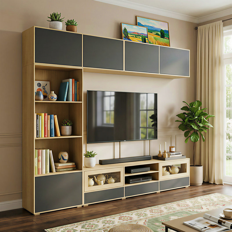 Entertainment Center With Modern Design