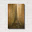 «Rustic Eiffel Tower» par Karen Smith, art mural en métal doré, 16 po x 24 po-133336894