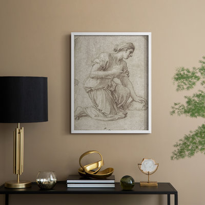 Reproduction encadrée rétro en bois massif Lxxxi