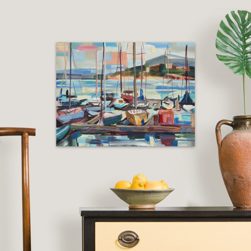 "Leschi Evening" par Brooke Borcherding, reproduction d’art sur toile, H 18 po x l 24 po x 1,25 po, Toile tendue
