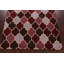Tapis noir / gris / rouge en laine touffetée à la main Finwith