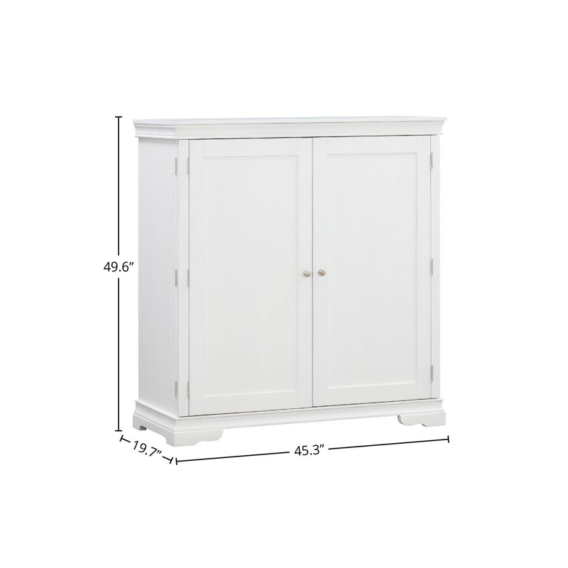 Caliann Solid Wood Murphy Bed, Twin, White