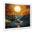 White Single Picture Framed