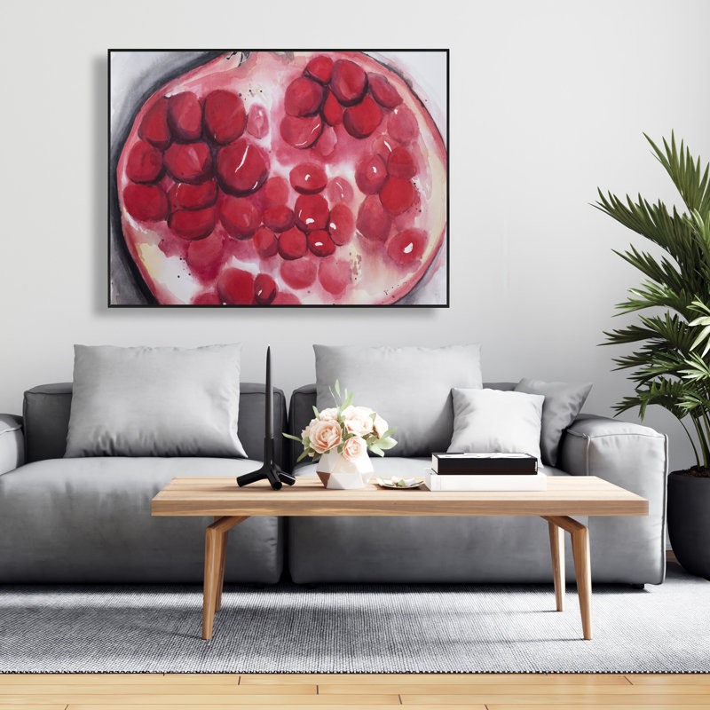 Art sur toile encadrée «Open Pomegranate»