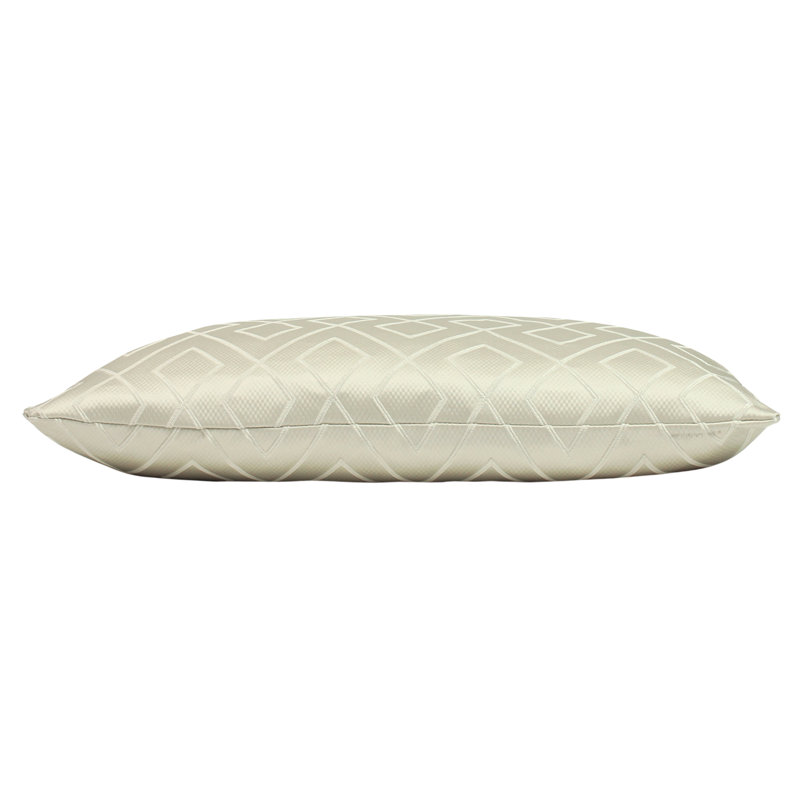 Geometric Rectangular Throw Cushion, Parchment