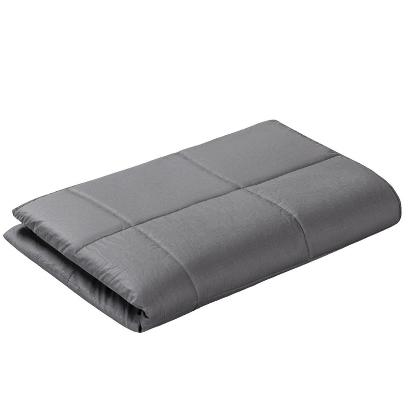 Couverture en coton lestée, gris, 11.8, Simple