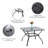 4 - Person Patio Dining Set with Square Table