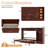 Queen Murphy Bed With Adjustable Shelves & Drawer | Space-Saving Wall Bed-235383396