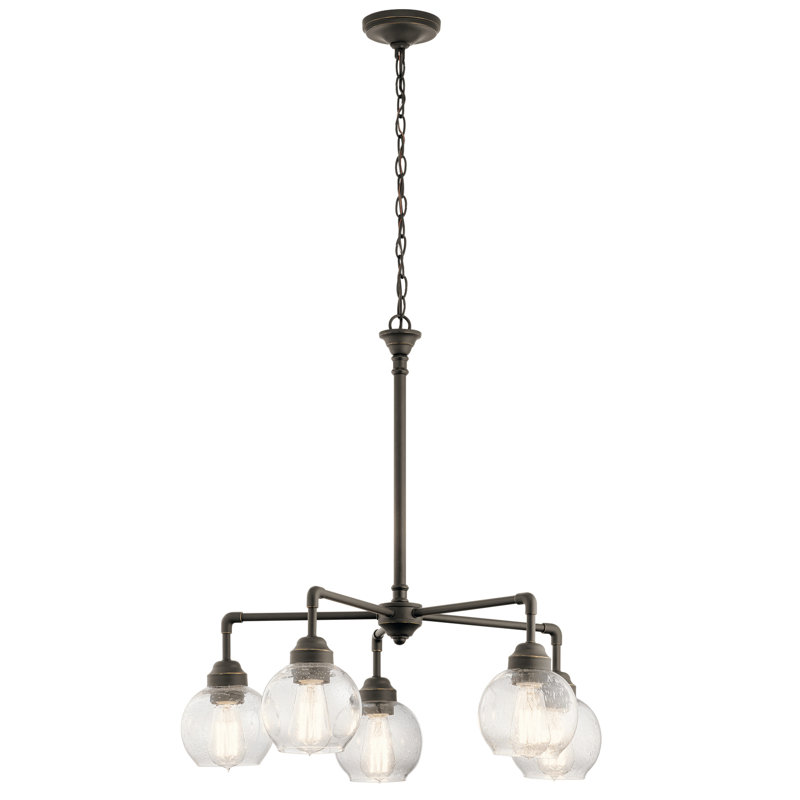 Lustre classique / traditionnel à 5 lumières Niles, Bronze vieilli