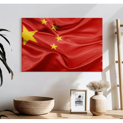Creased Chinese Flag