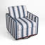 Fauteuil rembourré pivotant-400784192