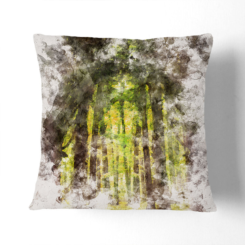 Forest Arch Cushion with Filling, 40cm H x 40cm W x 15cm D