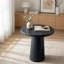 Table d'appoint ronde de 22 pouces avec base à piédestal, table d'appoint polyvalente pour support de plante d'entrée de salon