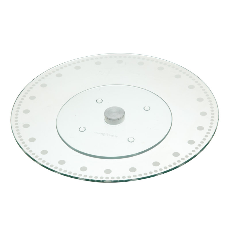 Sweetly Does It Revolving Glass Cake Stand