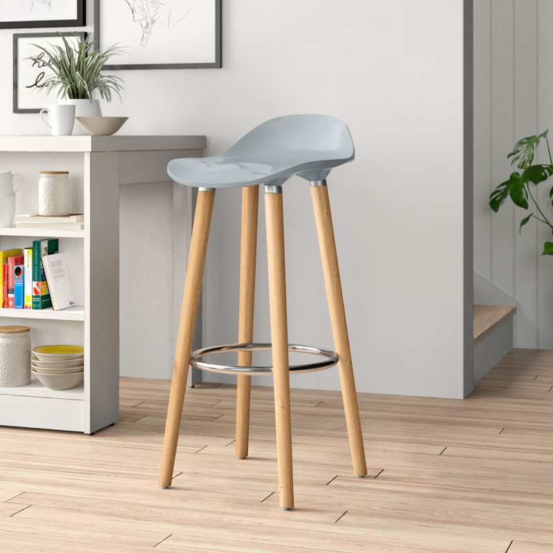 Jaelynn Counter Stool with Metal Frame, Grey