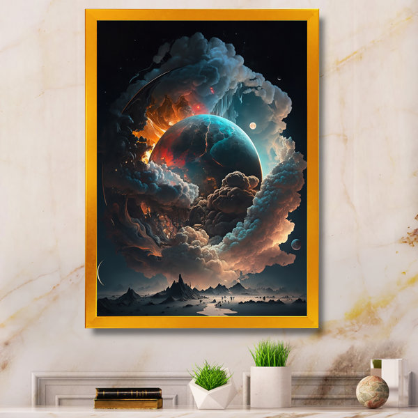 Millwood Pines Futuristic Landscape Clouds III On Canvas Print | Wayfair