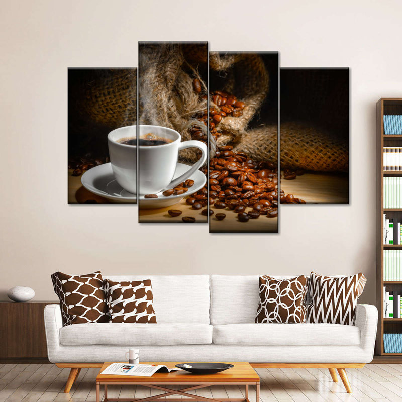 «Freshly Brewed Coffee», reproduction d'art sur toile, H 42 po x l 68 po x P 1,25 po