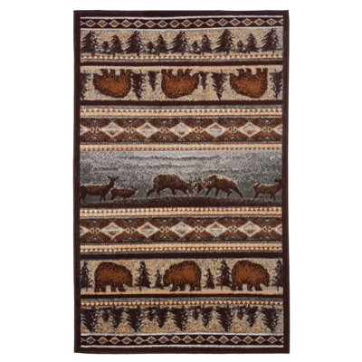 Tapis brun clair / gris