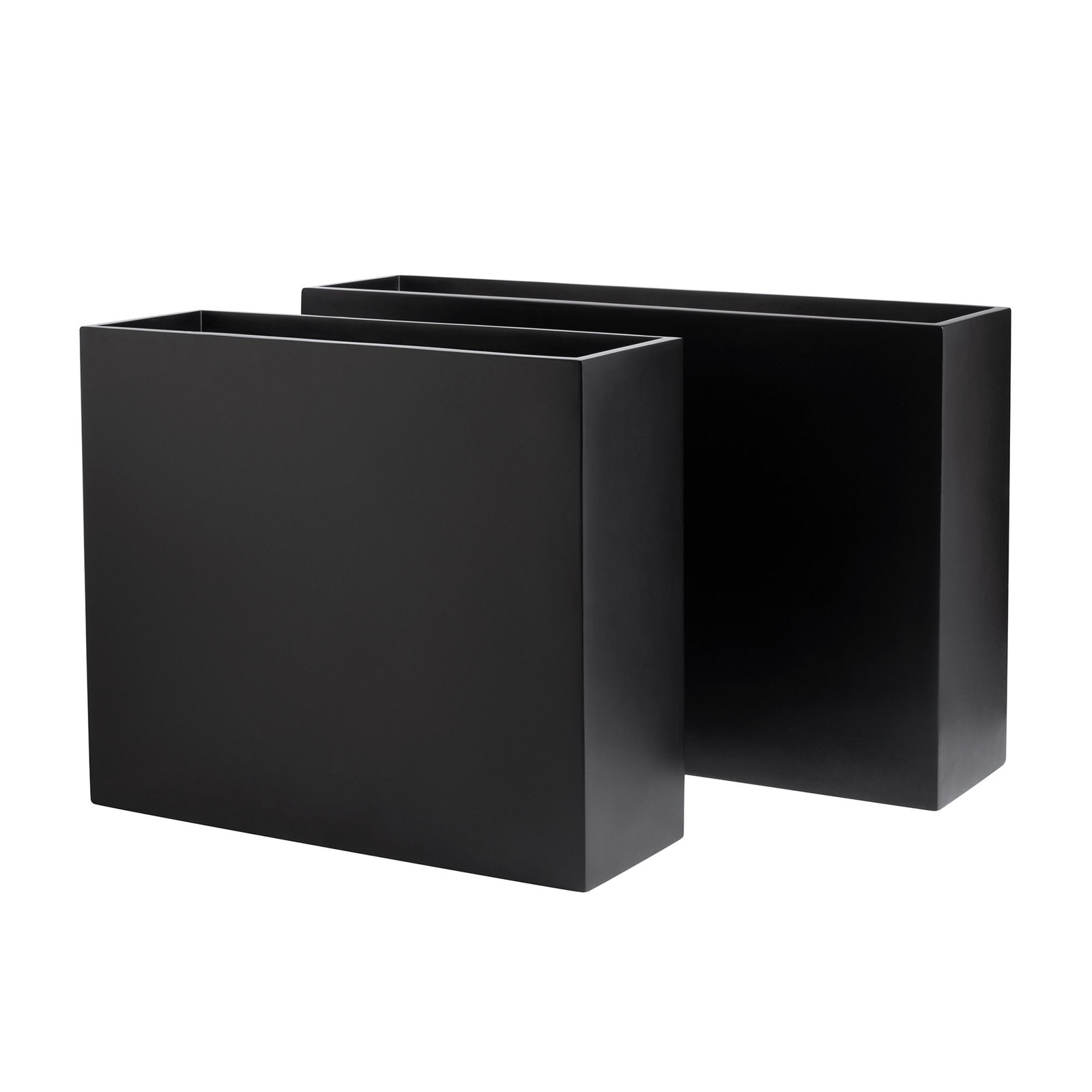 Connoisseur 48" Planter Box, Black, 30" H x 48" W x 12" D