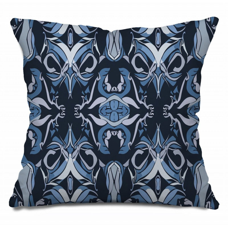 Coussin Symmetric Art, H 14 po x l 14 po