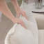 Canapé en velours côtelé beige clair Corduroy-1050953445