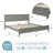 Modern Solid Wood Platform Bed with Slat Support-1597957501-1597957497