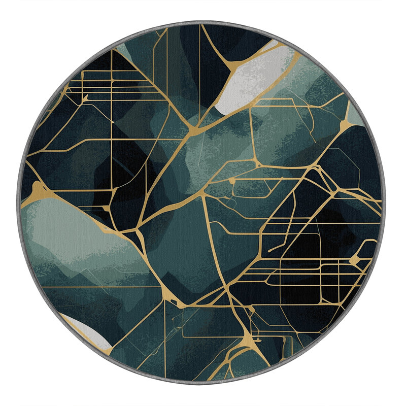 Nebula Layers Rug, Round 4'