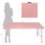 Table pliante portative rose 4 pi 4 po poids pliable intérieur et extérieur 135 kg-174722254