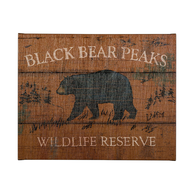 «Lodge Signs V» par James Wiens, H 40 po x l 50 po x P 1,5 po