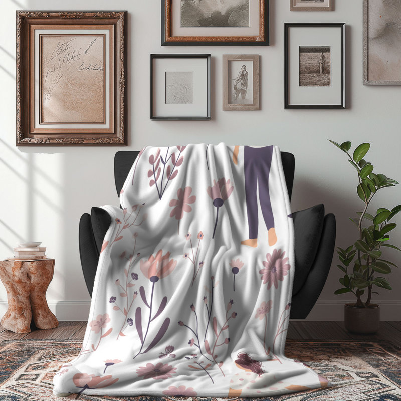 Maman bienveillante - couverture de qualité supérieure 1 pièce, L 50 po x L 60 po