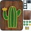 Ensemble de bricolage à cordes - Cactus. Trousse d'artisanat Wizardi F07-M12-3-DH5012