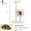 Arbre à chat à 3 niveaux, poteaux à griffer, coussins moelleux et aires de jeux. Sécuritaire pour les chats de moins de 9 lb, amusement, espaces. Stable et solide jusqu'à la livre, amusant à l'intérieur