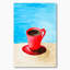 «Red Cup Of Coffee», art mural traditionnel sur toile-1844974506-1844974527