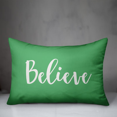 Housse et insert de coussin rectangulaire Believe