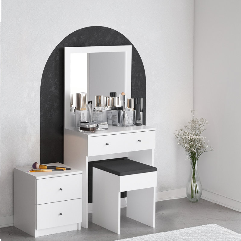 Table de maquillage avec miroir Harnage