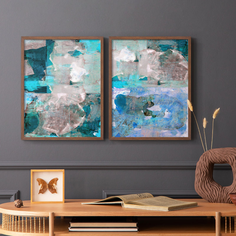 Impasto III - reproduction encadrée de qualité supérieure - prête à être accrochée - aucun clou requis - aucun clou requis