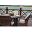Ensemble repas pour 4 personnes avec coussins Algird Square-25359343