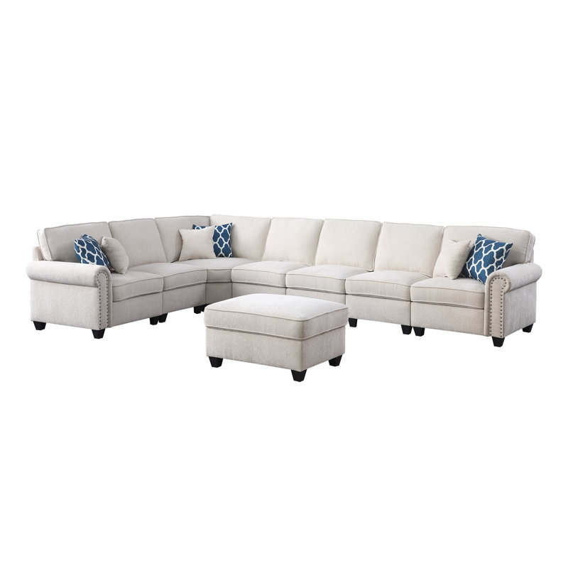 Canapé modulaire Broghan, Chenille beige