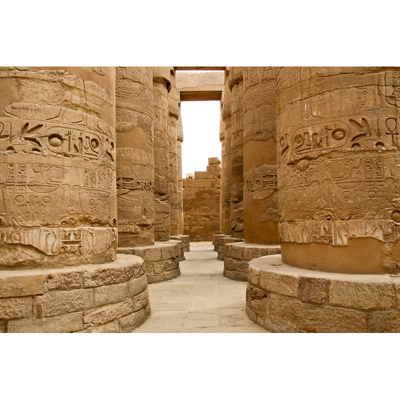 Ancient Ruins Of Karnak Temple In Egypt by Kostik2Photo - Wrapped Canvas Print, 30cm H x 46cm W