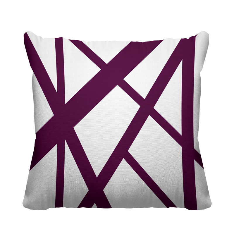 Shelly Outdoor Reversible Throw Pillow, 19W" x 19H", Purple