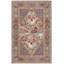 Antiquity Hand-Tufted Wool/Cotton Blue/Red Area Rug-1520951504