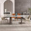 Table de salle à manger rectangulaire gris clair-1910393261