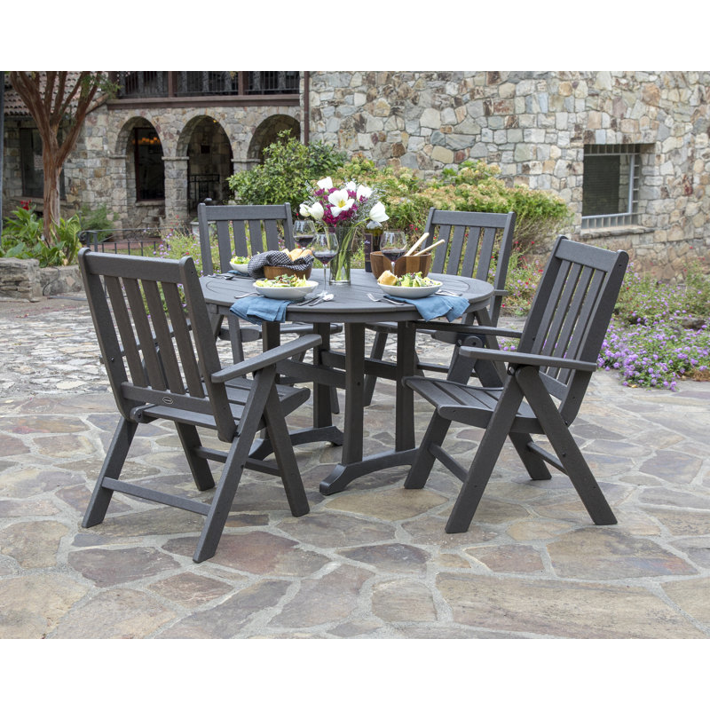 Chaise pliante POLYWOOD Vineyard, Gris ardoise
