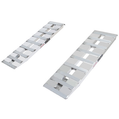 Aluminum Car Trailer Auto Hauler Loading Ramps Hook End