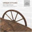 Passerelle de jardin en bois Outsunny