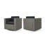 Chaise de terrasse pivotante avec coussins Arville-83450679
