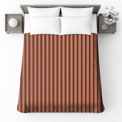Vertical Striped Texture Quilted Bedspread All Sizes